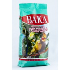 Вака "Высокое качество" Корм для мелких и средних попугаев в период линьки. Вес: 500 г